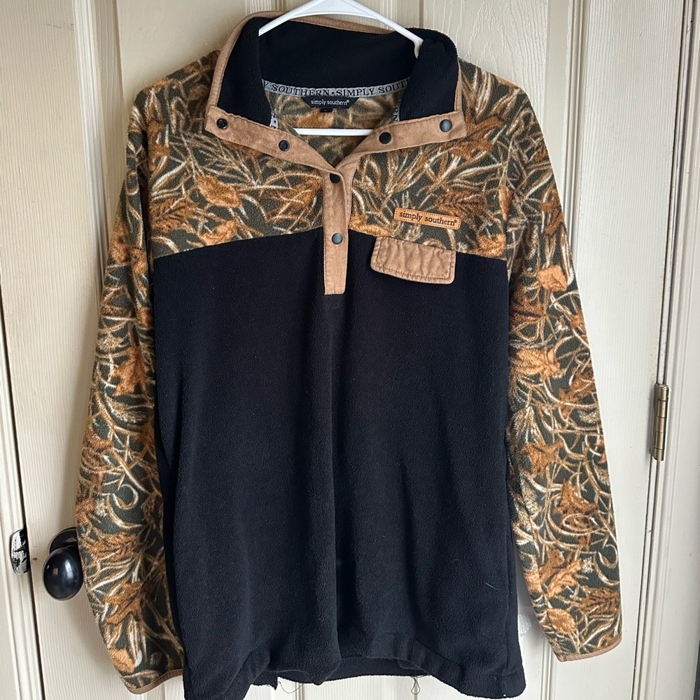 Simply Southern Black and Brown Men's Sweater